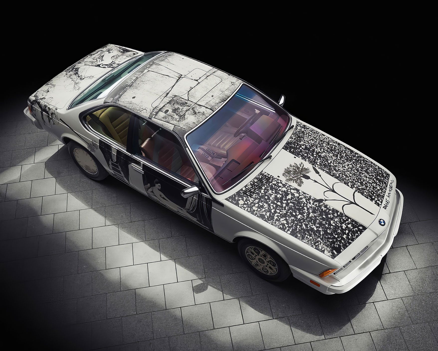 Art Car from Robert Rauschenberg. Seen from the top.